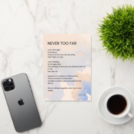 決して遅すぎない愛の詩 箔グリーティングカード