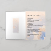 決して遅すぎない愛の詩 箔グリーティングカード (外側レイダウン)