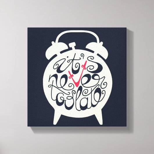 決して遅すぎることはない キャンバスプリント (正面)