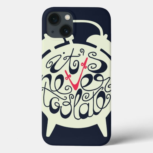 決して遅すぎることはない Case-Mate iPhoneケース (裏面)