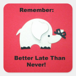 決して遅れてはいけない スクエアシール