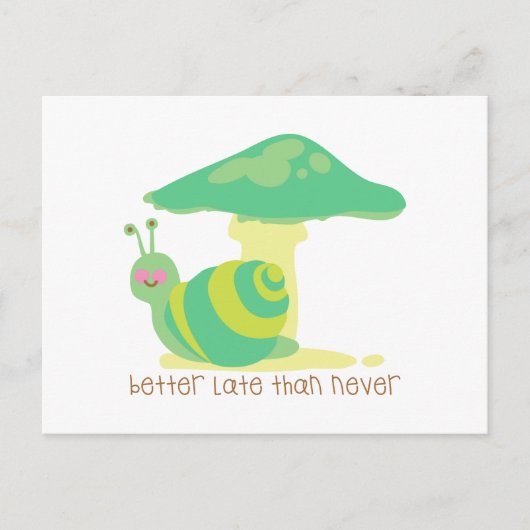 決して遅れてはいけない ポストカード (正面)