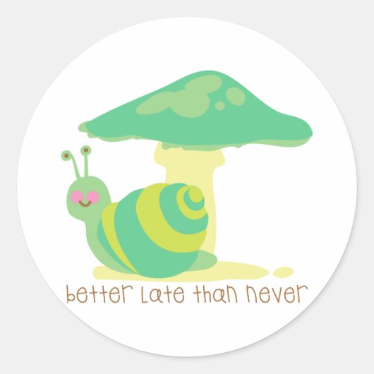 決して遅れてはいけない ラウンドシール (正面)