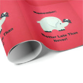 決して遅れてはいけない ラッピングペーパー (ロールコーナー)