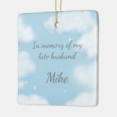 「決して遅れてはいけない」不機嫌なユーモア未亡人のカスタム セラミックオーナメント (左)