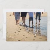 決して遅れないクリスマスの新年 案内状 (裏面)