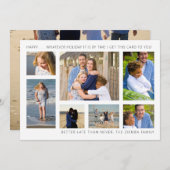 決して遅れないクリスマスの新年 案内状 (正面/裏面)