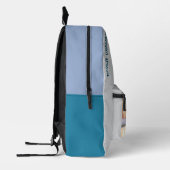 決して過小評価しない… プリントバックパック (左)