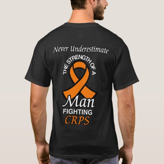 決して過小評価/リボン/男…CRPS Tシャツ (裏面)