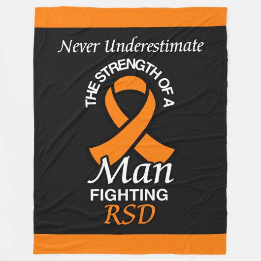 決して過小評価/リボン/男…RSD フリースブランケット (正面)