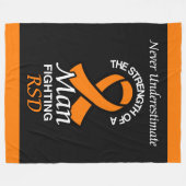 決して過小評価/リボン/男…RSD フリースブランケット (正面(横))