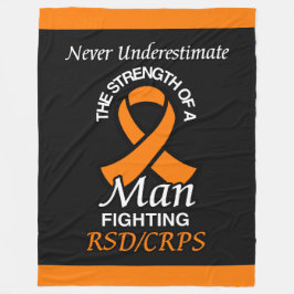 決して過小評価/リボン/男…RSD/CRPS フリースブランケット