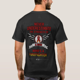 決して過小評価/男…消防士 Tシャツ