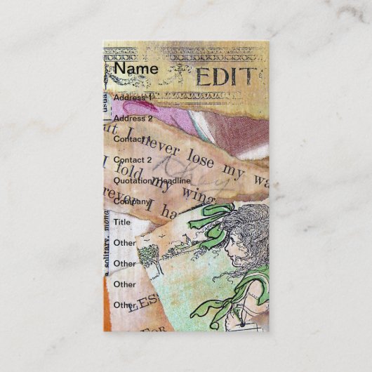 決して道に迷わない 名刺 (正面)