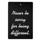 決して違うなやる気を起こさせるがあることのために残念があないで下さい ミニクリップボード (裏面)