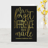 決して違忘れいのない感謝 カード (黄色い花)