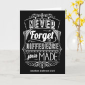 決して違忘れいのない感謝 カード (黄色い花)