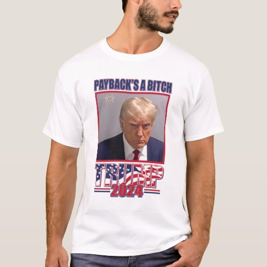 決して降伏しない – トランプ2024 Tシャツ (正面)