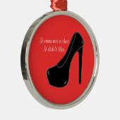 決して靴に会いませんでした メタルオーナメント (右)