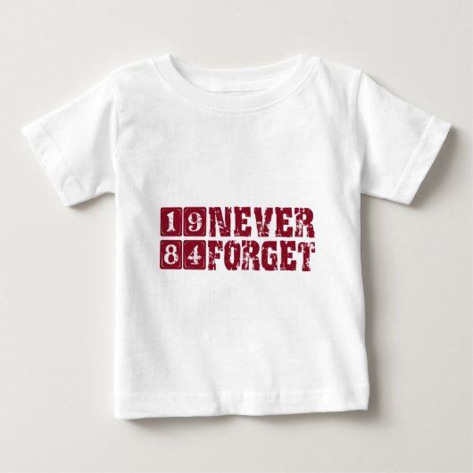 決して1984年を忘れないで下さい ベビーTシャツ (正面)