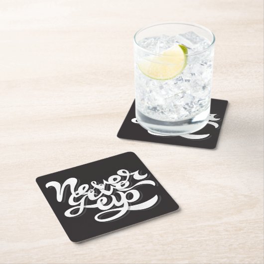 決して2つをあきらめないで下さい スクエアペーパーコースター (インサイチュ)