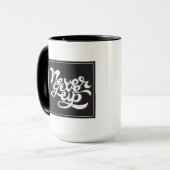 決して2つをあきらめないで下さい マグカップ (正面左)