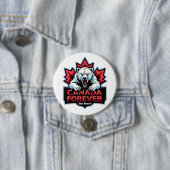 決して51歳ではない、ホッキョクグマ、カナダ永久に。 缶バッジ (インサイチュ)