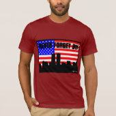 決して911枚のTシャツの短い袖のワインを忘れないで下さい Tシャツ (正面)