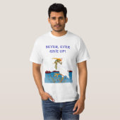 決して、あきらめないで下さい! ワイシャツ Tシャツ (正面フル)