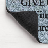 決して-ウィンストン・チャーチルをあきらめないで下さい マウスパッド (コーナー)