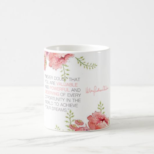 決して-ヒラリー・クリントンのマグを疑わないで下さい コーヒーマグカップ (中央)