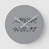 決して ラウンド壁時計 (正面)