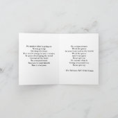 決して-挨拶状をあきらめないで下さい カード (内部)