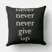 決して、決してあきらめないで下さい クッション (裏面)