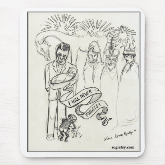 決してForgetsy マウスパッド (正面)