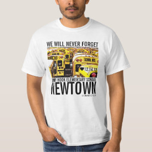 決してNewtownの悲劇のTシャツ3を忘れないで下さい Tシャツ