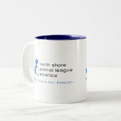 決め付けられる北の海岸の動物リーグ ツートーンマグカップ (正面左)