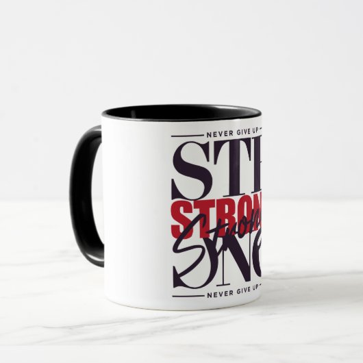 決やる気を起こさせるして上に与えない マグカップ (正面左)