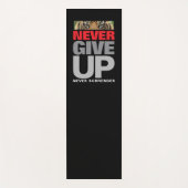 決やる気を起こさせるして与え降参しない引用文 ヨガマット (正面)