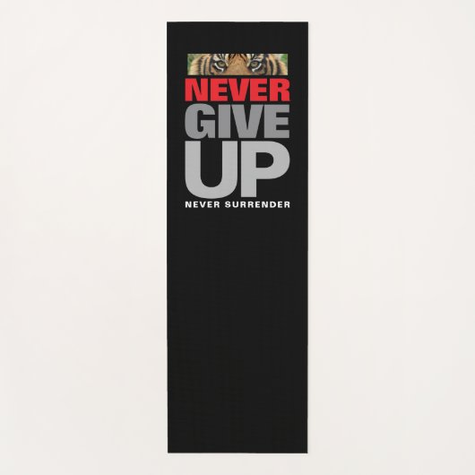 決やる気を起こさせるして与え降参しない引用文 ヨガマット (正面)