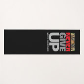 決やる気を起こさせるして与え降参しない引用文 ヨガマット (正面(横))