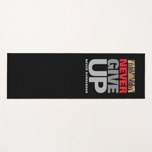 決やる気を起こさせるして与え降参しない引用文 ヨガマット (正面(横))