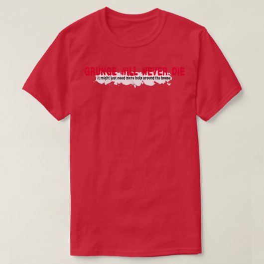 決グランジして死ぬ Tシャツ (デザイン正面)