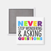 決ストップ疑問に思して頼の質問 マグネット (正面/裏面)