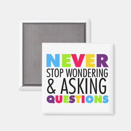 決ストップ疑問に思して頼の質問 マグネット (正面/裏面)