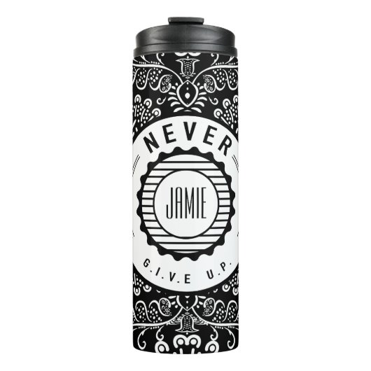 決パーソナライズされたして上に与えない タンブラー (正面)