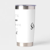 決パーソナライズされたモダンして退職忘れせん 保温保冷タンブラー (左面)