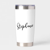 決パーソナライズされたモダンして退職忘れせん 保温保冷タンブラー (背面)