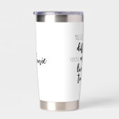 決パーソナライズされたモダンして退職忘れせん 保温保冷タンブラー (右面)