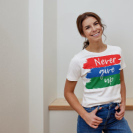 決与えしてタイポグラフィ鮮やかのホワイトレディ Tシャツ